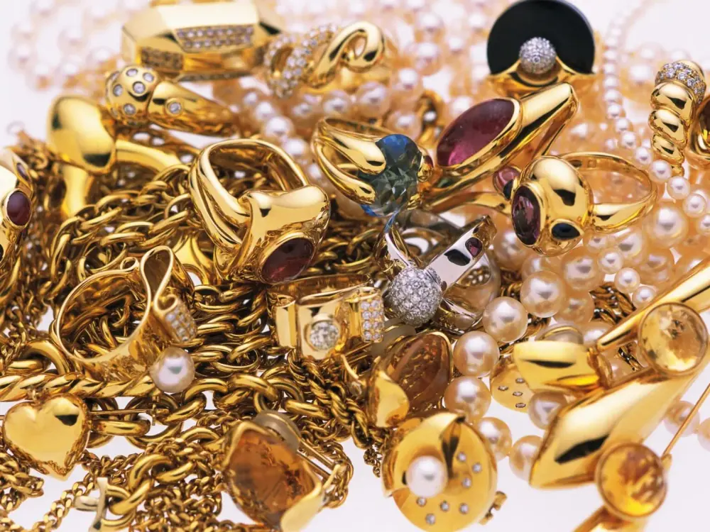 Diamond jewelry ready for appraisal